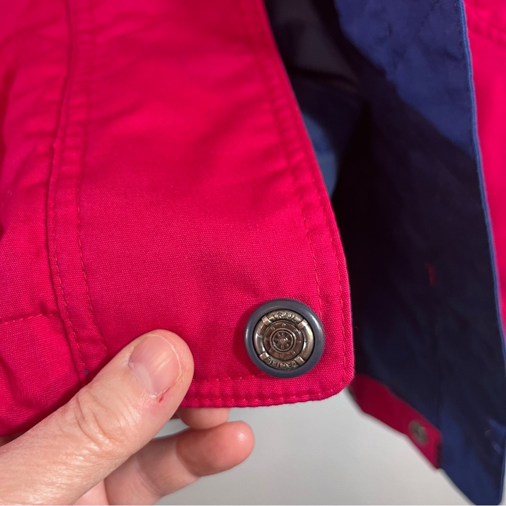 Vintage Pacific Trail Raincoat jacket L magenta blue colorblock windbreaker 90’s - Picture 7 of 10